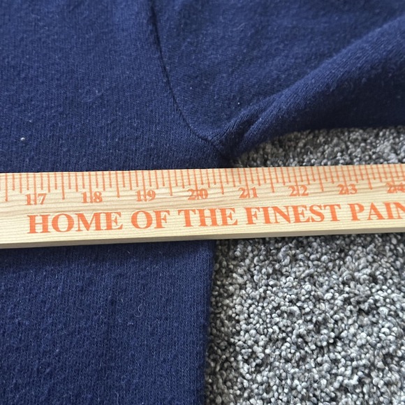 Towncraft Sweater Mens Medium Navy Blue V-Neck Pullover‎ Knit Acrylic Made USA - Picture 10 of 16